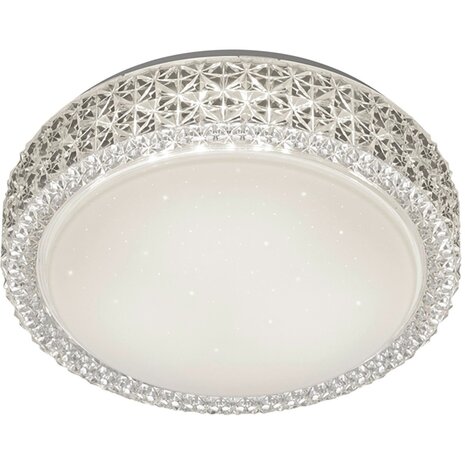 LED Plafondlamp - Trion Pegyon - 12W - Warm Wit 3000K - Sterlicht - Sterlicht - Rond - Mat Wit - Acryl LED Plafondlamp - Trion Pegyon - 12W - Warm Wit 3000K - Sterlicht - Sterlicht - Rond - Mat Wit - Acryl