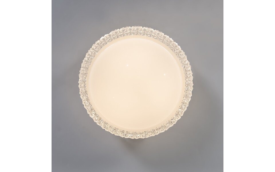 HLW LED LED Ceiling Light - Trion Pegyon - 12W - Warm White 3000K - Star Light - Star Light - Round - Matte White - Acrylic HLW LED LED Ceiling Light - Trion Pegyon - 12W - Warm White 3000K - Star Light - Star Light - Round - Matte White - Acrylic