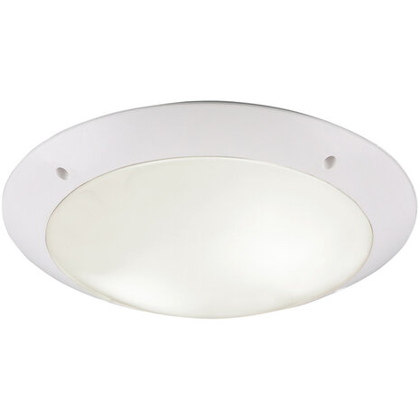 LED Plafondlamp - Badkamerlamp - Trion Camiro - Opbouw Rond - Waterdicht IP54 - E27 Fitting - 2-lichts - Mat Wit - Kunststof LED Plafondlamp - Badkamerlamp - Trion Camiro - Opbouw Rond - Waterdicht IP54 - E27 Fitting - 2-lichts - Mat Wit - Kunststof