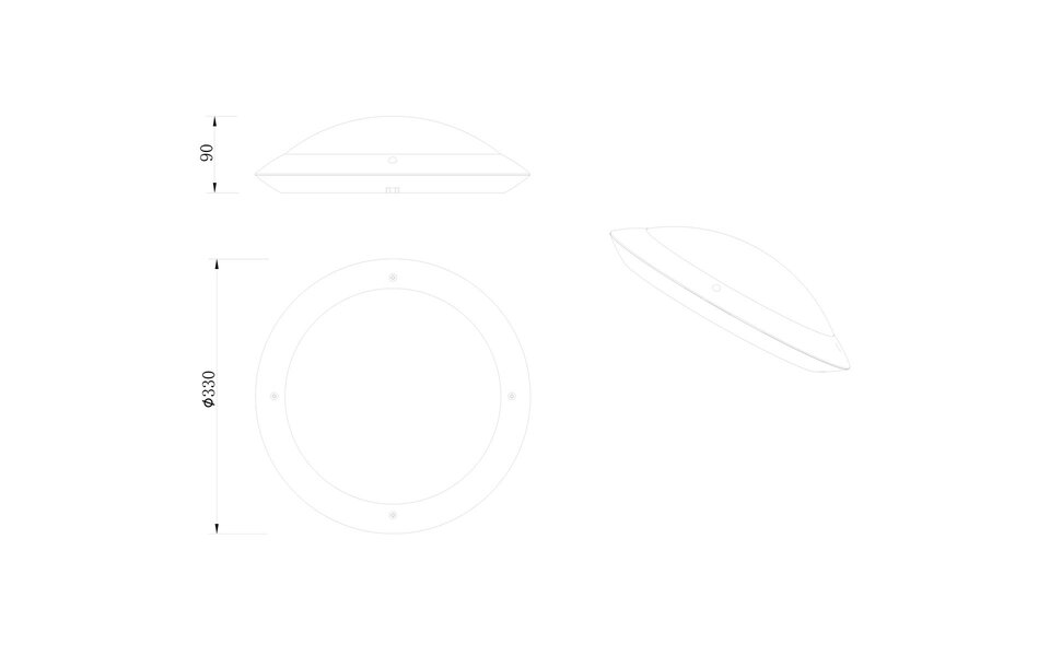 HLW LED LED Ceiling Light - Bathroom Light - Trion Camiro - Surface Mounted Round - Waterproof IP54 - E27 Fitting - 2 Lights - Matte White - Plastic