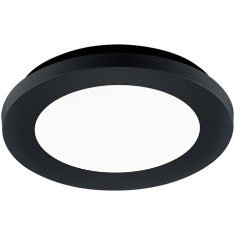 LED Plafondlamp - Badkamerlamp - Trion Camy - Opbouw Rond 9W - Spatwaterdicht IP44 - Dimbaar - Warm Wit 3000K - Mat Zwart LED Plafondlamp - Badkamerlamp - Trion Camy - Opbouw Rond 9W - Spatwaterdicht IP44 - Dimbaar - Warm Wit 3000K - Mat Zwart
