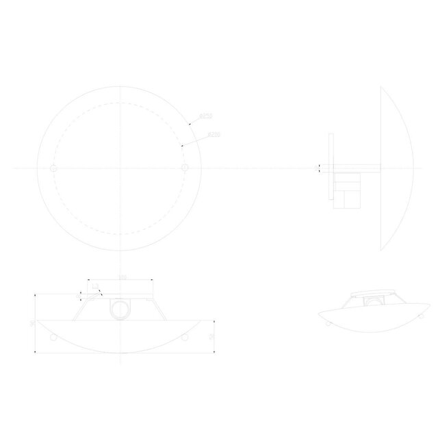 HLW LED LED Ceiling Lamp - Ceiling Lighting - Trion Linola - E27 Fitting - Round - Matte White - Aluminum HLW LED LED Ceiling Lamp - Ceiling Lighting - Trion Linola - E27 Fitting - Round - Matte White - Aluminum