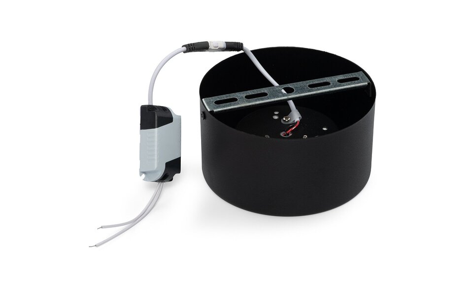 HLW LED LED Downlight - Surface Mounted Round High 10W - Natural White 4200K - Matte Black Aluminum - Ø140mm HLW LED LED Downlight - Surface Mounted Round High 10W - Natural White 4200K - Matte Black Aluminum - Ø140mm