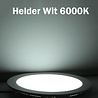 HLW LED LED Downlight 6 Pack - Surface Mounted Square 12W - Bright/Cool White 6000K - Matte White Aluminum - 170mm