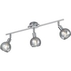 HLW LED LED Ceiling Spotlight - Trion Brista - E14 Fitting - 3 Lights - Round - Gloss Chrome - Aluminum
