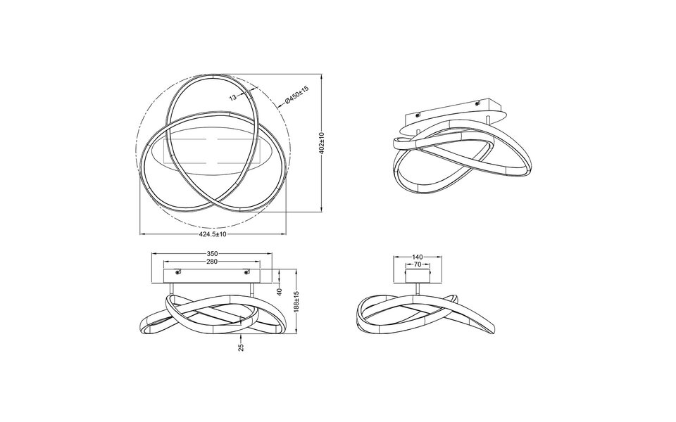 HLW LED LED Plafondlamp - Plafondverlichting - Trion Corcy - 18W - Warm Wit 3000K - Dimbaar - Rond - Mat Nikkel - Aluminium