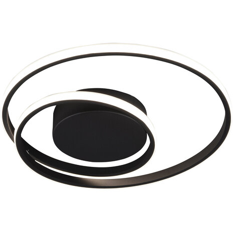 LED Plafondlamp - Trion Zobun - 22W - Warm Wit 3000K - Dimbaar - Rond - Mat Zwart - Aluminium LED Plafondlamp - Trion Zobun - 22W - Warm Wit 3000K - Dimbaar - Rond - Mat Zwart - Aluminium