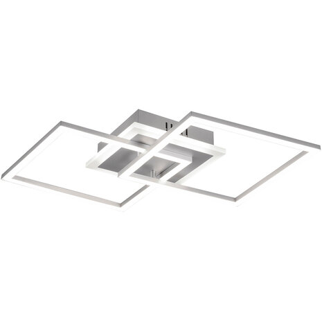LED Plafondlamp - Plafondverlichting - Trion Venda - 25W - Warm Wit 3000K - Dimbaar - Vierkant - Mat Titaan - Aluminium LED Plafondlamp - Plafondverlichting - Trion Venda - 25W - Warm Wit 3000K - Dimbaar - Vierkant - Mat Titaan - Aluminium