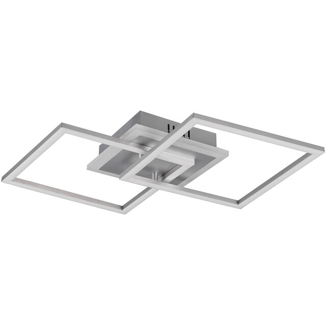 Ronde mat titaan LED plafondlamp 25W dimbaar met 2600 lumen en warm wit licht 3000K