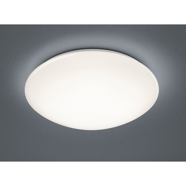 HLW LED LED Plafondlamp met Bewegingssensor - Trion Poly - Opbouw Rond 18W - Spatwaterdicht IP44 - Warm Wit 3000K - 360° - Mat Wit HLW LED LED Plafondlamp met Bewegingssensor - Trion Poly - Opbouw Rond 18W - Spatwaterdicht IP44 - Warm Wit 3000K - 360° - Mat Wit