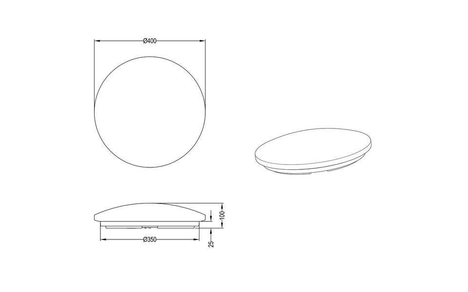 HLW LED LED Plafondlamp met Bewegingssensor - Trion Poly - Opbouw Rond 18W - Spatwaterdicht IP44 - Warm Wit 3000K - 360° - Mat Wit