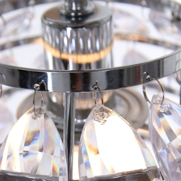 HLW LED LED Plafondlamp - Plafondverlichting - Trion Pret - E14 Fitting - Rond - Glans Chroom - Aluminium HLW LED LED Plafondlamp - Plafondverlichting - Trion Pret - E14 Fitting - Rond - Glans Chroom - Aluminium