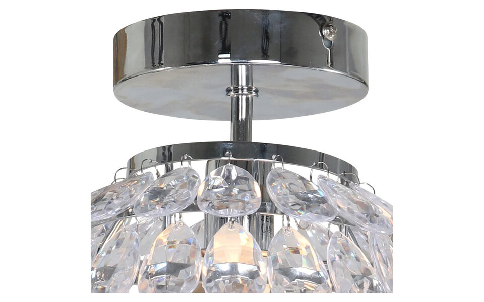 HLW LED LED Plafondlamp - Plafondverlichting - Trion Pret - E14 Fitting - Rond - Glans Chroom - Aluminium