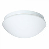 ronde witte LED plafondlamp met bewegingssensor E27 fitting 4W 2700K warm licht IP44 beschermd
