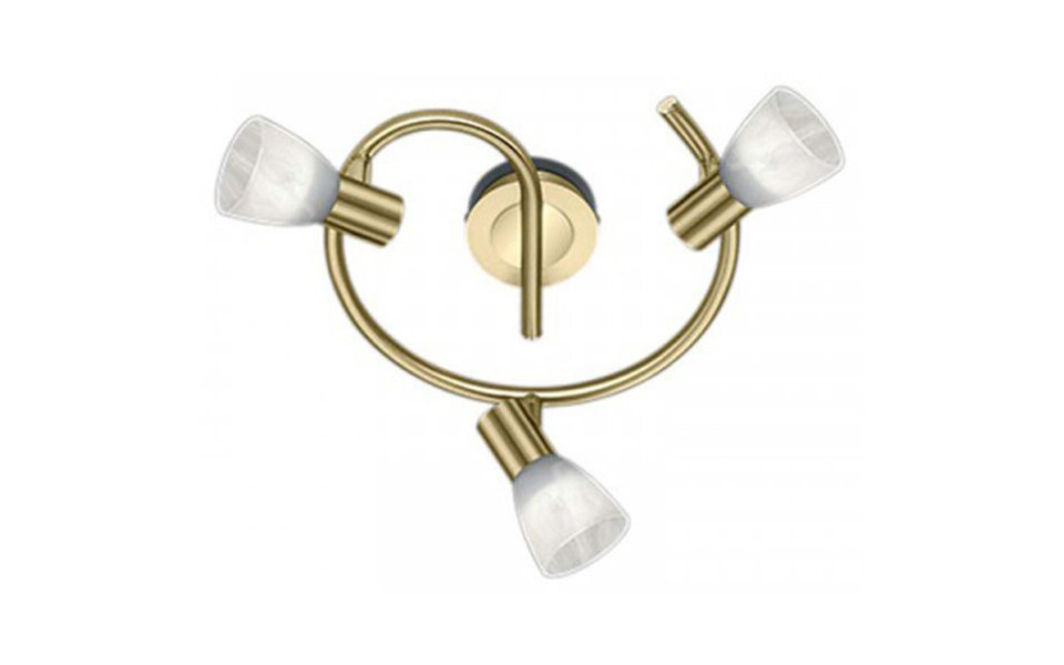 HLW LED LED Ceiling Spotlight - Trion Levino - E14 Fitting - Warm White 3000K - 3-light - Round - Matte Gold - Aluminum