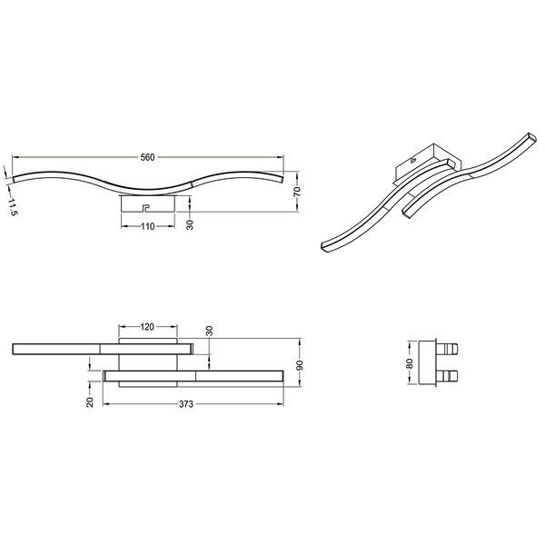 HLW LED LED Plafondlamp - Plafondverlichting - Trion Ritonu - 10W - Warm Wit 3000K - Rechthoek - Mat Zwart - Aluminium HLW LED LED Plafondlamp - Plafondverlichting - Trion Ritonu - 10W - Warm Wit 3000K - Rechthoek - Mat Zwart - Aluminium