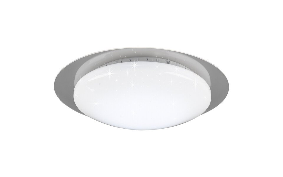 HLW LED LED Ceiling Light - Ceiling Lighting - Trion Bolbi - 8.5W - Adjustable Color - RGBW - Remote Control - Dimmable - Round - Matte White - Plastic