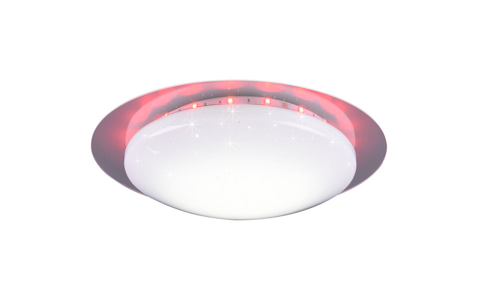 HLW LED LED Plafondlamp - Plafondverlichting - Trion Bolbi - 8.5W - Aanpasbare Kleur - RGBW - Afstandsbediening - Dimbaar - Rond - Mat Wit - Kunststof