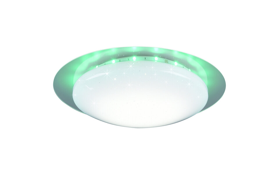 HLW LED LED Plafondlamp - Plafondverlichting - Trion Bolbi - 8.5W - Aanpasbare Kleur - RGBW - Afstandsbediening - Dimbaar - Rond - Mat Wit - Kunststof