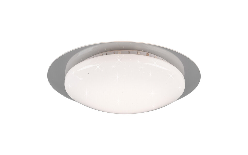 HLW LED LED Ceiling Light - Ceiling Lighting - Trion Bolbi - 8.5W - Adjustable Color - RGBW - Remote Control - Dimmable - Round - Matte White - Plastic