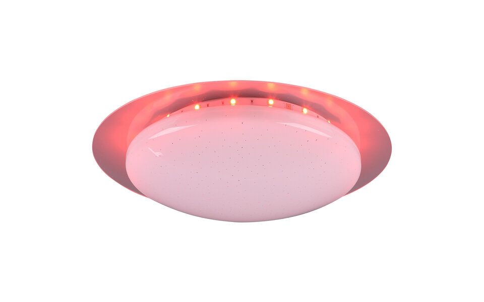 HLW LED LED Plafondlamp - Plafondverlichting - Trion Bolbi - 8.5W - Aanpasbare Kleur - RGBW - Afstandsbediening - Dimbaar - Rond - Mat Wit - Kunststof