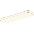 LED Ceiling Lamp - Ceiling Lighting - Trion Lana - 28W - Warm White 3000K - Dimmable - Rectangular - White - Plastic