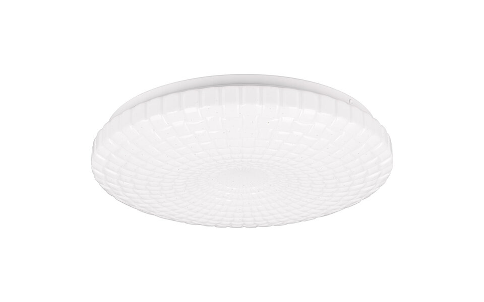 HLW LED LED Ceiling Light - Ceiling Lighting - Trion Gekko - 16W - Warm White 3000K - Round - Matte White - Plastic