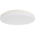 LED Plafondlamp - Plafondverlichting - Badkamerlamp - Andres - Opbouw Rond 20W - Waterdicht IP54 - Helder/Koud Wit 6400K - Mat Wit - Kunststof