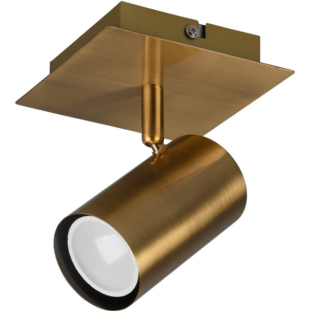 HLW LED LED Ceiling Spotlight - Trion Monla - GU10 Fitting - 1-light - Round - Antique Copper - Aluminum