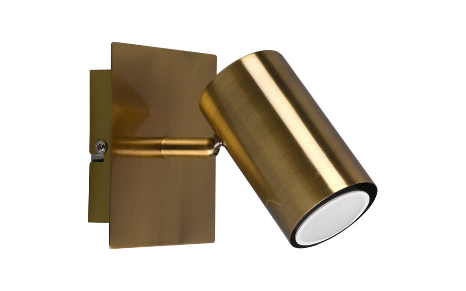 HLW LED LED Plafondspot - Trion Monla - GU10 Fitting - 1-lichts - Rond - Antiek Koper - Aluminium