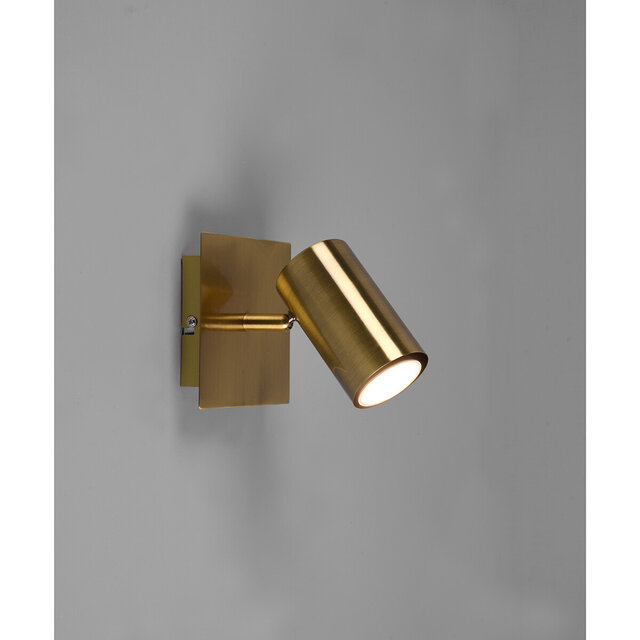 HLW LED LED Plafondspot - Trion Monla - GU10 Fitting - 1-lichts - Rond - Antiek Koper - Aluminium