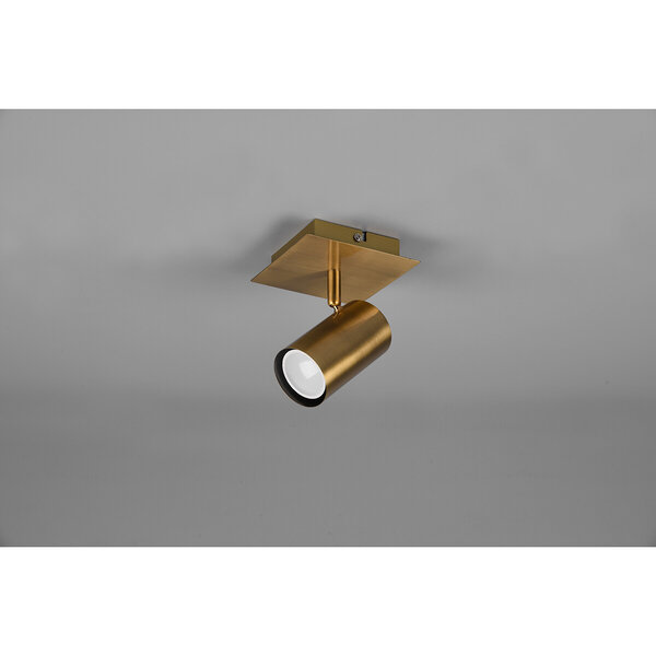 HLW LED LED Plafondspot - Trion Monla - GU10 Fitting - 1-lichts - Rond - Antiek Koper - Aluminium