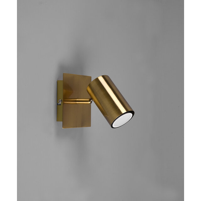 HLW LED LED Ceiling Spotlight - Trion Monla - GU10 Fitting - 1-light - Round - Antique Copper - Aluminum