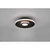HLW LED LED Ceiling Light - Bathroom Light - Trion Asmaya - Surface Mounted Round 28W - Splashproof IP44 - Dimmable - Warm White 3000K - Matte Black - Aluminum HLW LED LED Ceiling Light - Bathroom Light - Trion Asmaya - Surface Mounted Round 28W - Splashproof IP44 - Dimmable - Warm White 3000K - Matte Black - Aluminum
