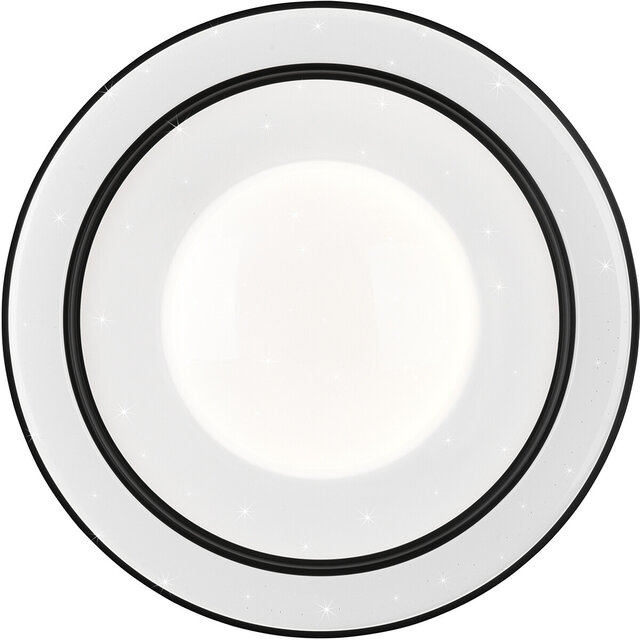 HLW LED LED Plafondlamp - Plafondverlichting - Trion Aroma - 22W - RGBW - Dimbaar - Aanpasbare Kleur - Afstandsbediening - Sterlicht -  Rond - Mat Zwart - Kunststof