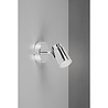 HLW LED LED Wall Spotlight - Trion Artion - GU10 Fitting - Splashproof IP44 - Round - Matte Chrome - Aluminum