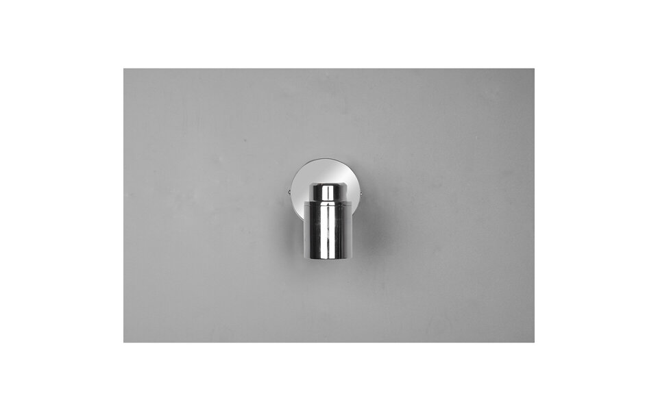 HLW LED LED Wandspot - Trion Artion - GU10 Fitting - Spatwaterdicht IP44 - Rond - Mat Chroom - Aluminium