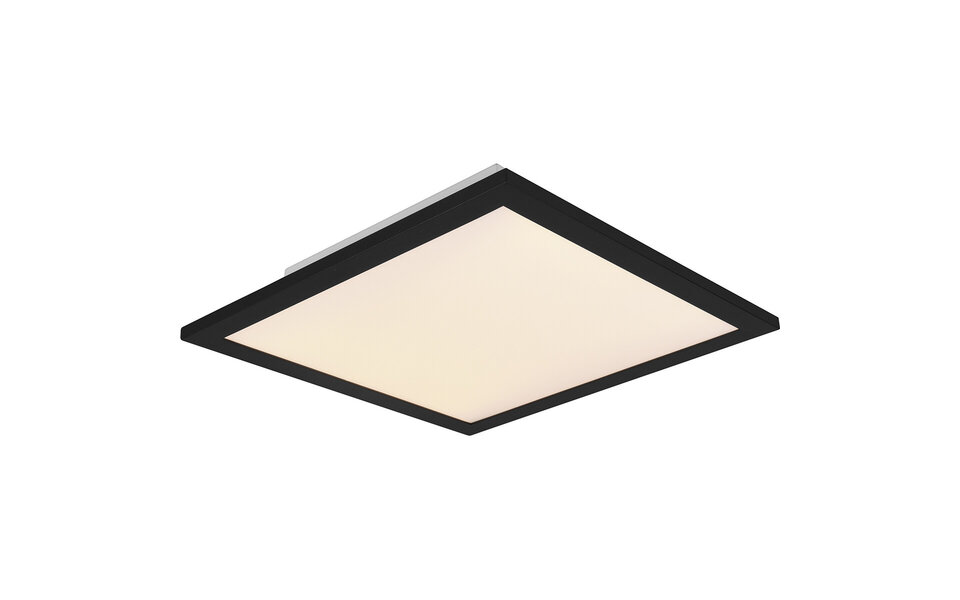 HLW LED LED Plafondlamp - Plafondverlichting - Trion Alina - 13.5W - Warm Wit 3000K - Mat Zwart - Aluminium - 30cm