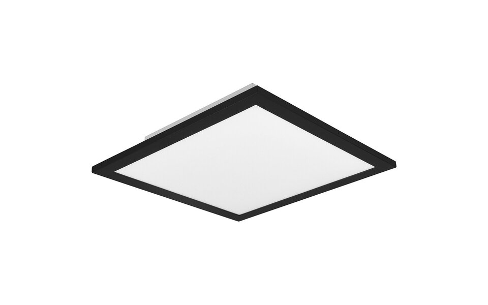 HLW LED LED Ceiling Light - Ceiling Lighting - Trion Alina - 13.5W - Warm White 3000K - Matte Black - Aluminum - 30cm