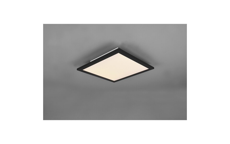 HLW LED LED Ceiling Light - Ceiling Lighting - Trion Alina - 13.5W - Warm White 3000K - Matte Black - Aluminum - 30cm