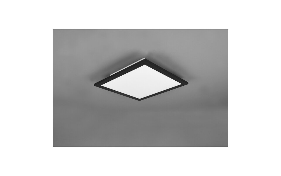 HLW LED LED Ceiling Light - Ceiling Lighting - Trion Alina - 13.5W - Warm White 3000K - Matte Black - Aluminum - 30cm