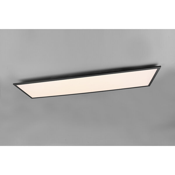HLW LED LED Plafondlamp - Plafondverlichting - Trion Alina - 34W - Warm Wit 3000K - Mat Zwart - Aluminium - 120cm HLW LED LED Plafondlamp - Plafondverlichting - Trion Alina - 34W - Warm Wit 3000K - Mat Zwart - Aluminium - 120cm