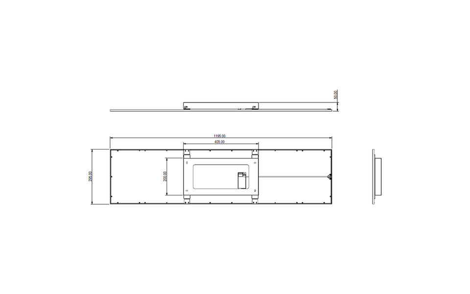 HLW LED LED Plafondlamp - Plafondverlichting - Trion Alina - 34W - Warm Wit 3000K - Mat Zwart - Aluminium - 120cm