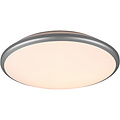 LED Ceiling Light - Ceiling Lighting - Trion Lombis - 20.5W - Warm White 3000K - Dimmable - Round - Matte Titanium - Plastic
