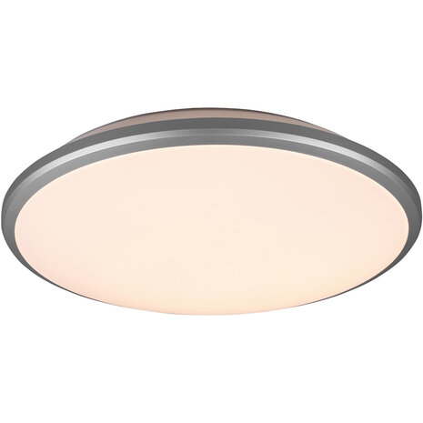 LED Plafondlamp - Plafondverlichting - Trion Lombis - 20.5W - Warm Wit 3000K - Dimbaar - Rond - Mat Titaan - Kunststof LED Plafondlamp - Plafondverlichting - Trion Lombis - 20.5W - Warm Wit 3000K - Dimbaar - Rond - Mat Titaan - Kunststof