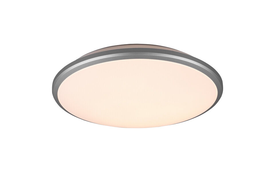HLW LED LED Ceiling Light - Ceiling Lighting - Trion Lombis - 20.5W - Warm White 3000K - Dimmable - Round - Matte Titanium - Plastic