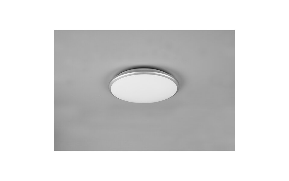 HLW LED LED Plafondlamp - Plafondverlichting - Trion Lombis - 20.5W - Warm Wit 3000K - Dimbaar - Rond - Mat Titaan - Kunststof