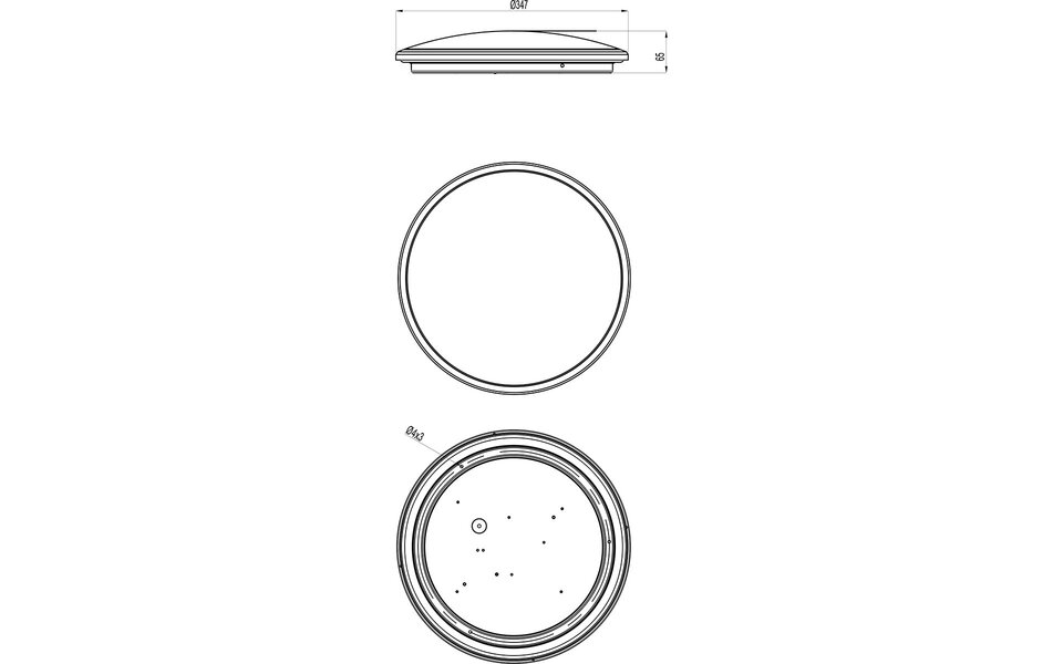 HLW LED LED Plafondlamp - Plafondverlichting - Trion Lombis - 20.5W - Warm Wit 3000K - Dimbaar - Rond - Mat Titaan - Kunststof