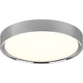 LED Ceiling Light - Bathroom Light - Trion Clirno - 18W - Warm White 3000K - Splashproof IP44 - Surface Mounted Round - Matte Chrome - Plastic