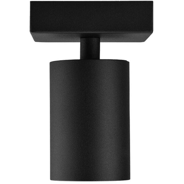 HLW LED LED Plafondspot - Brinton Betin - GU10 Fitting - 1-lichts - Rond - Mat Zwart - Kantelbaar - Aluminium - Philips - CorePro 827 36D - 3.5W - Warm Wit 2700K